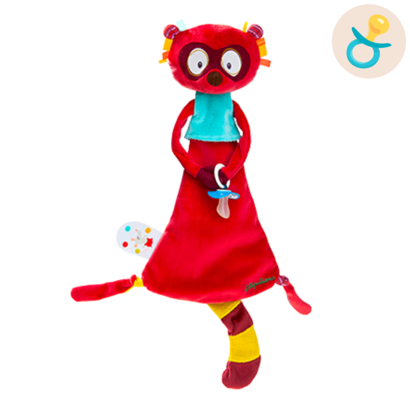  georges the lemur baby comforter red 